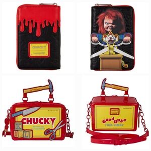 Loungefly Chucky Good Guys Tool Chest Crossbody Bag & Childs Play‎ WALLET Horror